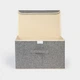 Ящик для зберігання з кришкою MBM HOME TH-07 L LIGHT GRAY світло-сірий - зображення 2