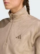 Толстовка на молнии флисовая без капюшона женская Adidas Aop Polar Fleece JX3122 XL Коричневая (4068809115482) - изображение 8