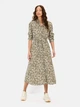 Платье-рубашка миди осеннее женское Camel Active Dress 391600-5S62-94 L Хаки/Белый (4064478946488) - изображение 1