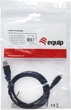 Кабель Equip USB-A Male to USB Type-C Male 1 м Black (12834107) - зображення 4