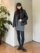 Куртка из экокожи UNIQLO на молнии 1159851802 (Черный M) - изображение 14
