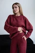 Вязаный костюм SC970 42-44 Бордо - изображение 2