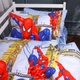 Комплект постельного белья Mirson Полуторный 143х210 см 17-0890 Spider-Man City Light Бязь (2200012389096) - изображение 2