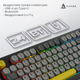Клавиатура беспроводная Ajazz AF98 Plus Wireless/Bluetooth/USB Black-Grey-Yellow (AF98-PLUS-BGY) - изображение 7
