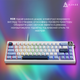 Дротова механічна клавіатура Ajazz AK650 Sea Salt switches Blue White Blue (AK650-SS-BWB) - зображення 14