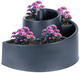 Kwietnik ogrodowy Vilde plastikowy spiralny 53 x 43.5 x 32.5 cm Czarny (8721037033213) - obraz 1