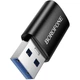Переходник Borofone BV26B USB Male to Type-C Female USB3.0 Black - изображение 3