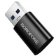 Переходник Borofone BV26B USB Male to Type-C Female USB3.0 Black - изображение 4