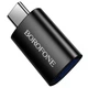 Переходник Borofone BV26C Type-C Male to USB Female USB3.0 Black - изображение 4