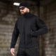 Куртка Yinren Hunter FZ Gen II SoftShell утеплена Флісом L чорна - изображение 1