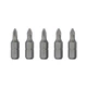 Комплект отверточных насадок, PZ1, 1/4"×25 мм, ACR, S2, 5 шт., STORM INTERTOOL VT-0208 - изображение 3