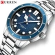 Наручний годинник Curren 8450 Silver-Blue - изображение 2