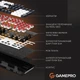 Дротова механічна клавіатура GamePro Genesis Metallic (MK144B) 100% Red switches - зображення 14