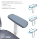 Крісло офісне OfficePro Balance OC620-W-DG-DG - зображення 11