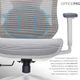 Крісло офісне Officepro Atlas OC630-W-LG-LG - изображение 10