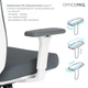 Крісло офісне OfficePro Balance OC550-W-DG-DG - зображення 13
