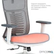 Крісло офісне OfficePro Balance OC550-W-DG-OR - зображення 12