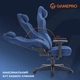 Крісло ігрове GamePro FGC750DB Fabric Dark Blue - зображення 11