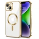Чехол Fiji Chrome для Apple iPhone 14 с MagSafe и защитой камер Gold - изображение 1