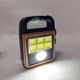 Ліхтар акумуляторний з сонячною панеллю і функцією Power Bank LED COB, потужний ручний ліхтар-прожектор з USB зарядкою і 4 режимами світла, портативна лампа на акумуляторі для дому, дачі, кемпінгу, HS-8020D-Orange - зображення 8