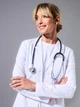 Женский медицинский халат STUGA MEDICAL белый (2900012) L - изображение 2