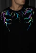 Свитшот мужской стаф черный с отражающими элементами оверсайз Staff ic black reflective oversize M (375670) - изображение 3
