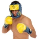 Перчатки боксерские кожаные на липучке Fistrage Fight Gear 7828 размер 12 унций Blue-Yellow - изображение 7