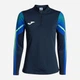 Спортивная кофта женская Joma Elite XI 902253.317 M Темно-синяя с салатовым (8445954712869) - изображение 7