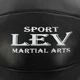 Груша набивная на растяжках 1.5кг h-30см d-22см кожа ветошь LEV черный LV-1858 - изображение 5
