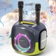 Портативна колонка Bluetooth HOPESTAR Party ONE UT з 2 мікрофонами 240W, 30000mAh Чорна - изображение 6