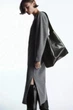Сукня жіноча COS boiled-wool long-sleeved maxi dress 1216919002 XS Сірий - изображение 3