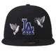 Бейсболка New Era Los Angeles Dove`s, черная, с вышивкой, повседневная - изображение 2