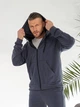 Чоловічий спортивний костюм на блискавці (кофта+штани) Uaclothes 54-56 Графітовий (like36364-167871359) - зображення 4
