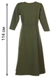 Жіноча сукня з високою талією LadyLike 46 Зелений (ll2085320041405) - изображение 4