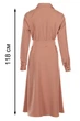 Жіноча сукня міді з паском на гудзиках LadyLike 46 Бежевий (ll2174320089408) - изображение 7