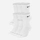 Набор мужских носков высоких хлопковых Nike U NK ED PLS CSH CRW 132 SX6897-100 коттон 42-46 6 пар Белый (888408260963) - изображение 1