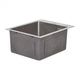 Мийка для кухні інтегрована Lidz Handmade H4050 (LDH4050BRU39258) Brushed Steel 3,0/1,0 мм - изображение 4