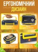 Ланчбокс з підігрівом електричний металевий судок контейнер для їжі 1.5 л портативний ланч бокс для обідів вдома на роботі в авто підігрів від мережі 220 В та прикурювача 12 В судочок для підігріву їжі з виделкою та ложкою - изображение 6