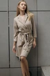 Жіноча тепла сукня на запах з гудзиками LadyLike 48 Бежевий (ll2162760088426) - изображение 1