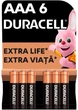 Батарейка DURACELL лужна LR03 (ААА) MN2400 уп 6 шт. - зображення 1