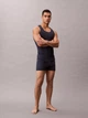 Набор маек нательных мужских хлопковых Calvin Klein NB4036-055 XL 3 шт Синий/Белый/Бирюзовый (014056452997) - изображение 4