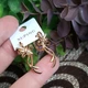 Серьги Xuping Jewelry длина 2.9см ширина 1.2см медицинское золото позолота 18К с1658 - изображение 3