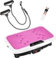 Platforma wibracyjna HMS SVP45 z linkami treningowymi Różowa (5908261686337)  - obraz 1