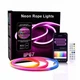 Гнучка неонова LED-стрічка RGB Neon Rope 5м з пультом - зображення 5