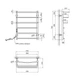 Полотенцесушитель электрический Kroner KRP Prima EL700x500-6 - изображение 2
