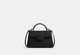 Женская кожаная сумка Coach Eliza Top Handle Bag (черная) - изображение 2