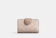 Жіночий гаманець Coach Medium Corner Zip Wallet In Signature Canvas Silver/Sand/Taupe (пісочний) - зображення 2