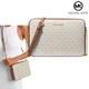 Женская сумка Michal Kors Jet Set Large Printed Logo Crossbody Bag (ваниль) - изображение 2