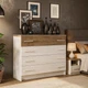 Комод 4Ш Markos Mebel Service Дуб самоа + Білий 103х40х92 см - зображення 5