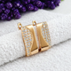 Сережки Xuping Jewelry довжина 1.6см ширина 7мм медичне золото позолота 18К с1469 - зображення 2